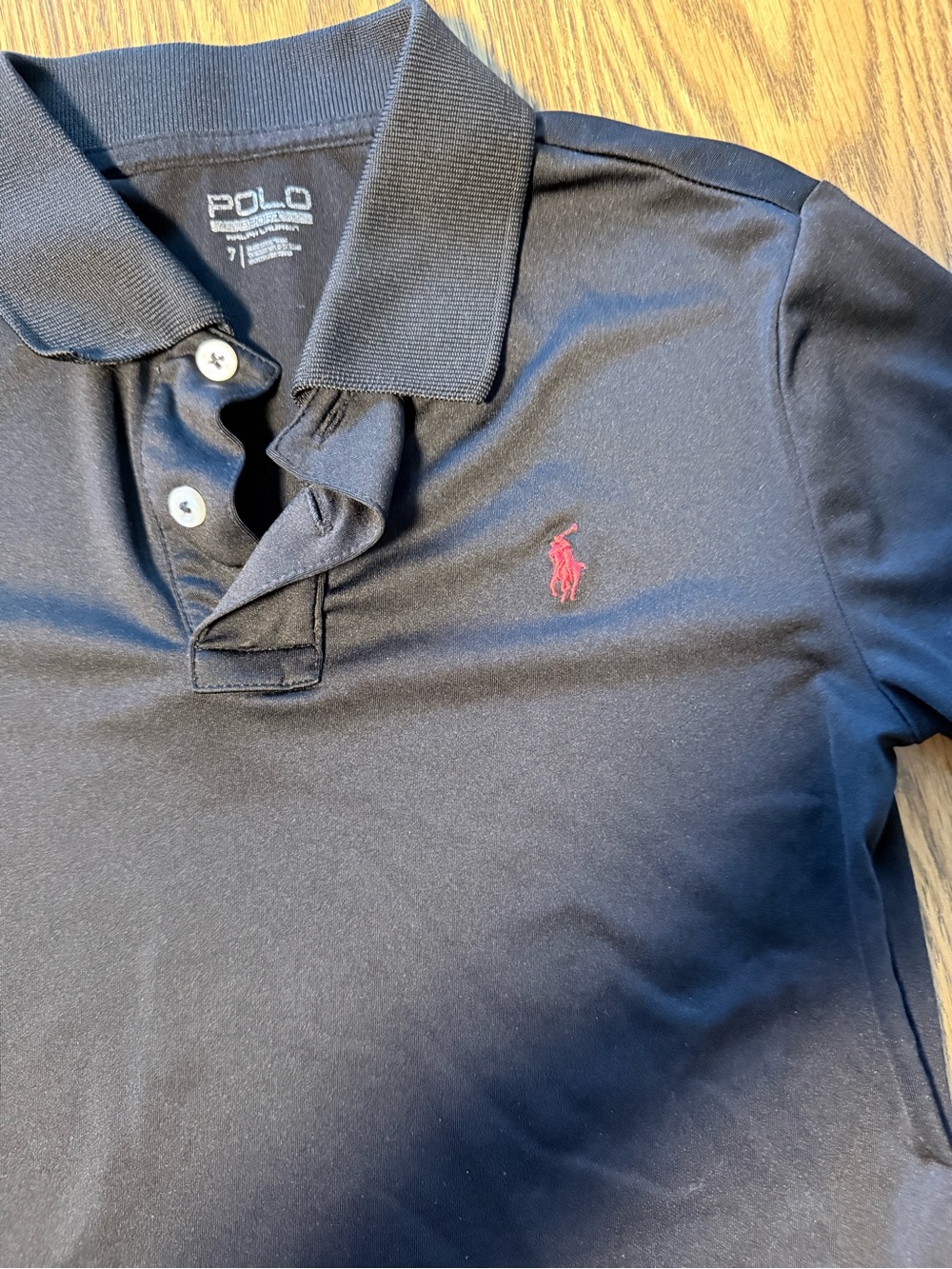 Polo by Ralph Lauren Navy Polo with Red Pony - Picture 3 of 4